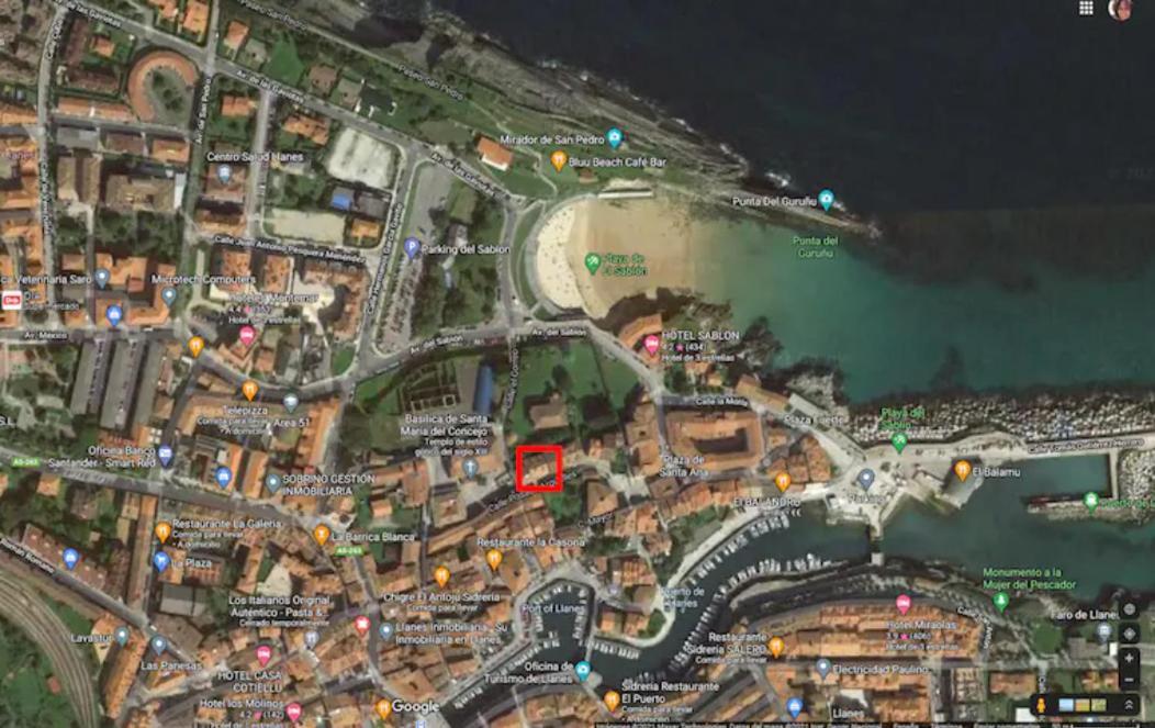 Babilonia, apartamento tranquilo y céntrico en Llanes Exterior foto
